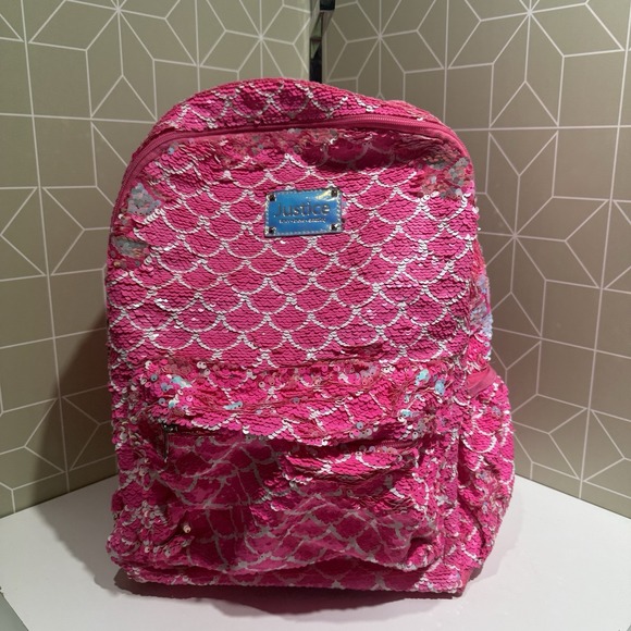 Justice Mermaid‎ Sequin BackPack - Picture 1 of 8